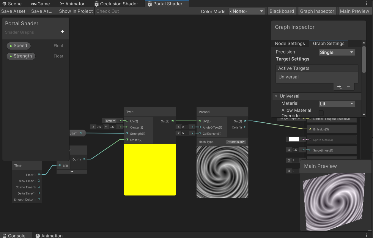 Shader Graph Main Preview不显示 - 技术问答 - Unity官方开发者社区